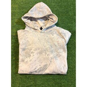 Spacestation Gaming hoodie mens XL gray white sweatshirt pullover pockets RK